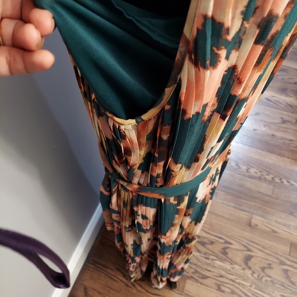 Banana Republic Tie Waist Midi Dress Size Large - Picture 6 of 6